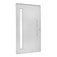 Esquadrisul - Porta Lambri e Visor Alumínio Branco Esquerda 210x90x8,6cm Topsul