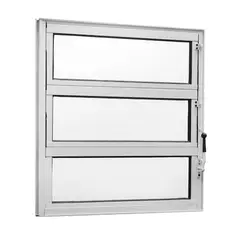 Esquadrisul - Janela Basculante 2 Basc Alumínio Branco 60x60x3,5cm Topsul