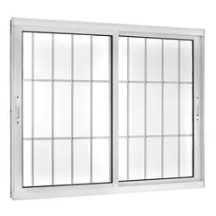 Esquadrisul - Janela de Correr Alumínio Branco 2 Folhas Móveis 120x150x10cm Topsul