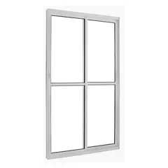 Esquadrisul - Porta de Correr Alumínio Branco 2 Folhas Móveis 210x150x8,6cm Topsul