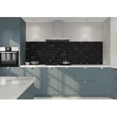 Portinari - Revestimento Space Block Black Natural 20x20cm Retificado 0,16m² Preto