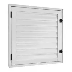 Esquadrisul - Portinhola veneziana Alumínio Branco Direita 60x60x5cm Ecosul