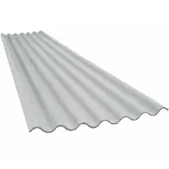 Confibra - Telha de Fibrocimento Ondulada 244cmx50cmx4mm Cinza