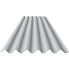 Confibra - Telha de Fibrocimento Ondulada 153cmx110cmx5mm Cinza