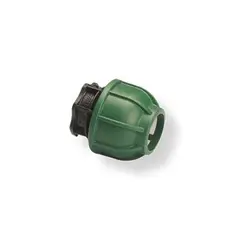 Gf - Conector de Compressão Tampão para Tubo PE 25mm Preto e Verde