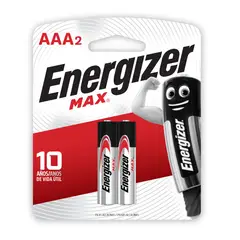 Energizer - Pilha Palito Aaa Max Alcalina com 2 Unidades