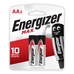 Energizer - Pilha Pequena Aa Max Alcalina com 2 Unidades
