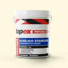 Qualyvinil - Tinta Acrílica Standard Topex Pro 2000 Fosco Palha 20 litros