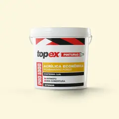 Qualyvinil - Topex 1000 Tinta Acrílica Econômica Fosco 3,6 Litros Palha