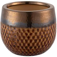 Just Home Collection - Vaso Cerâmica Kura com Ouro P 16x13cm