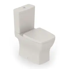 Incepa - Kit Completo Bacia com Caixa Boss com Assento e Fixação 84x44x41cm Bege Fosco