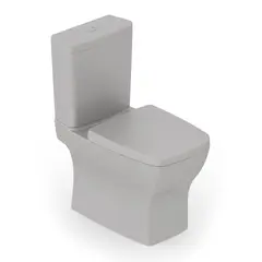 Celite - Kit Completo Bacia com Caixa Boss com Assento e Fixação 84x44x41cm Cinza Fosco