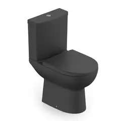 Celite - Kit Completo Bacia com Caixa Smart com Assento e Fixação Preto Fosco