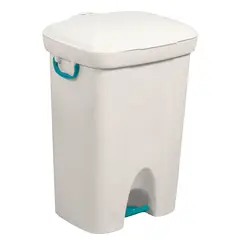 SuperPro Bettanin - Lixeira com pedal 36L, Plástica Bege