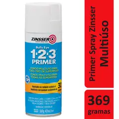 Rust-Oleum - Tinta Spray Zinsser 1-2-3 Primer 369G Multiuso Promotor De Aderência Fosco Branco