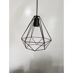 Nacional Iluminação - Pendente Preto Aquarius 100x25x23cm