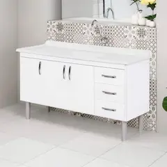 A. J. Rorato - Gabinete para Cozinha Toquio 144cm Branco Rorato