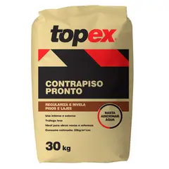 Topex - Contrapiso Pronto 30kg Cinza