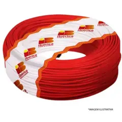 Ibérica - Cabo Flexível 6mm2 Vermelho Rolo 25M