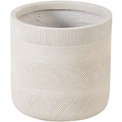 Just Home Collection - Vaso de Fibra Line Sand M Areia 30x30cm