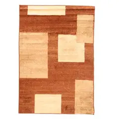 Just Home Collection - Tapete Carrera Quadros 133X190 Cafe