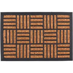 Casa Bonita - Capacho Panama Quadro 40X60cm Marrom e Preto
