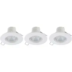 Dairu - Kit 3 Spot de Embutir Redondo Branco 5,5W 3000K