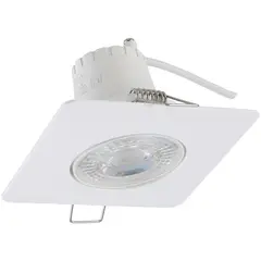 Dairu - Spot de Embutir Quadrado Preto 5,5W 3000K