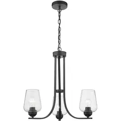 Just Home Collection - Pendente Osters 3 Lâmpadas E27 Preto