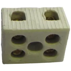 Halux - Conector Porcelana Bipolar Para Cabo/Fio 16Mm