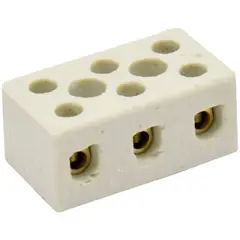Halux - Conector Porcelana Tripolar Para Cabo/Fio 16Mm