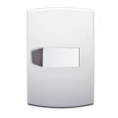 Halux Deluxe - Conjunto Interruptor Simples 4X2 10A Branco
