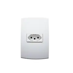 Halux Deluxe - Conjunto Tomada 4X2 10A Branco
