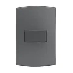 Alumbra - Conjunto Interruptor Simples 4X2 10A Halux Deluxe Grafite