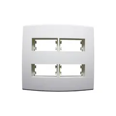 Halux Deluxe - Placa Com Suporte Branca 4X4 4 Postos