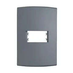 Alumbra - Placa Com Suporte Halux Deluxe Grafite 4X2 1 Posto