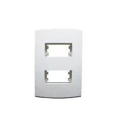 Halux Deluxe - Placa Com Suporte Branca 4X2 2 Postos