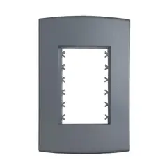 Alumbra - Placa Com Suporte Halux Deluxe Grafite 4X2 3 Postos