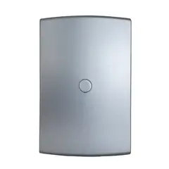 Alumbra - Placa Com Suporte Cega Halux Deluxe Prata 4X2