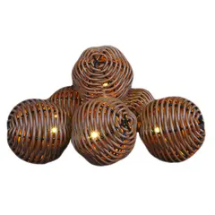 Just Home Collection - Guirlanda Solar Rattan 210