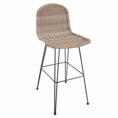 undefined - Cadeira Istambul Metal Rattan 106x45x59cm