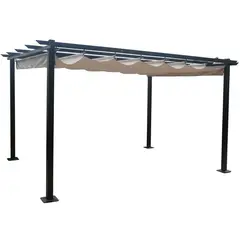Just Home Collection - Gazebo 3X4M C/Toldo Retrátil
