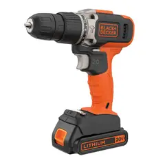 Black&decker - Parafusadeira Furadeira 20V VVR Com 2 Velocidades Black+Decker