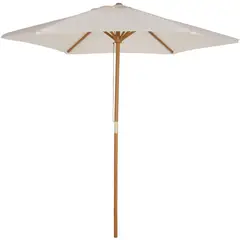 Just Home Collection - Ombrelone Central Madeira 2,5m Branco
