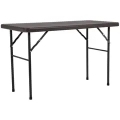 Just Home Collection - Mesa Dobravel Maleta Rattan 120cm