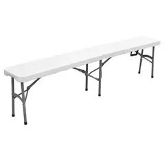 Just Home Collection - Banco Dobrável 180cm Branco