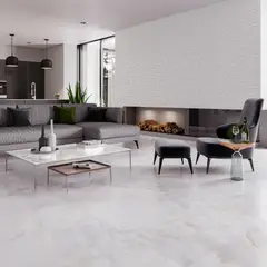 Biancogres - Piso Porcelanato Polido Retificado Bege Interno 90x90cm Onix Bianco Lux Caixa 2,4m²