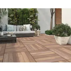 Holztek - Piso Cerâmico Garden Plus Ad 62x62cm Caixa 2,32m² Marrom
