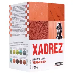 Lanxess - Tinta para piso Vermelho Pigmento em Pó Xadrez 500g