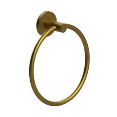 Romar - Porta Toalha Argola para Banheiro Bello Ouro Fosco